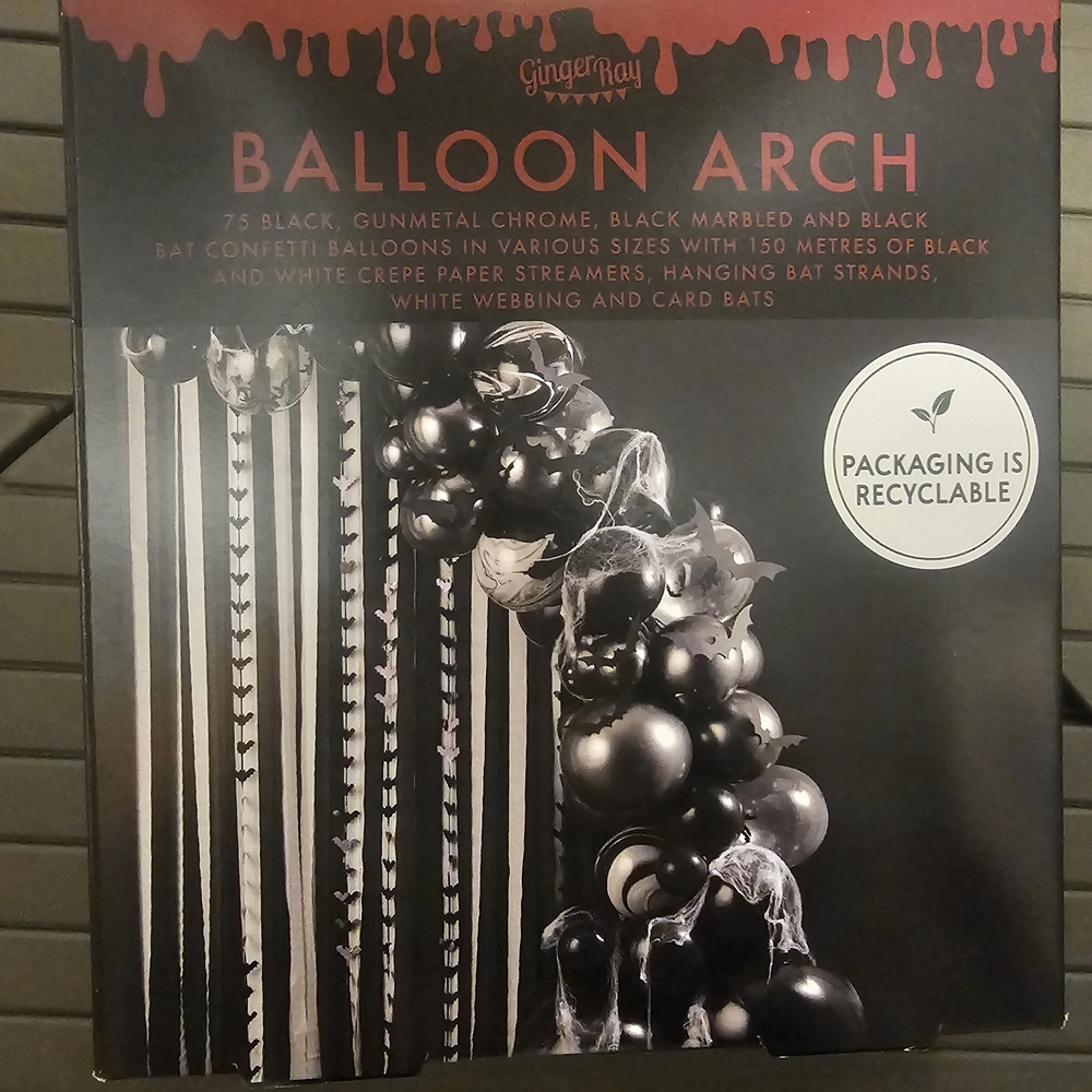 Black and White Balloon Arch Kit